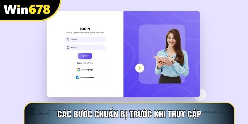 Các bước chuẩn bị trước khi truy cập