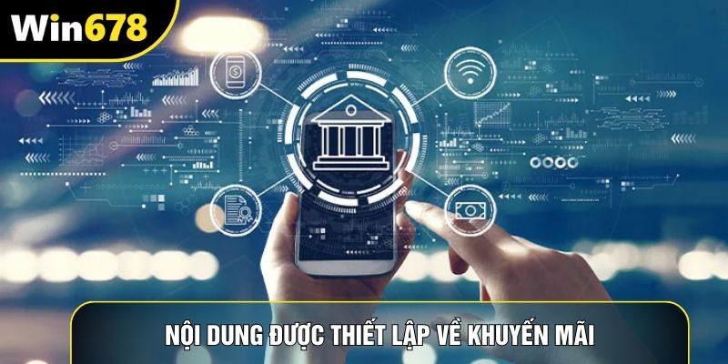 Nội dung được thiết lập về khuyến mãi